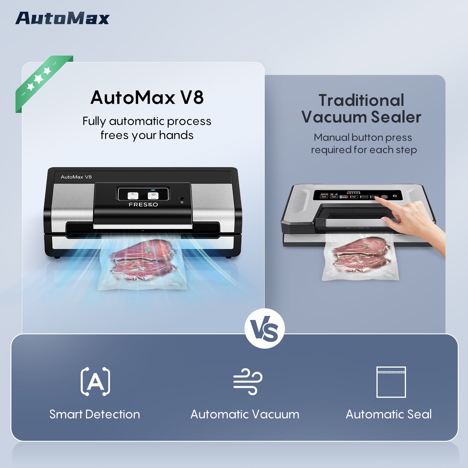 FRESKO AutoMax V8 Heavy Duty Vacuum Sealer