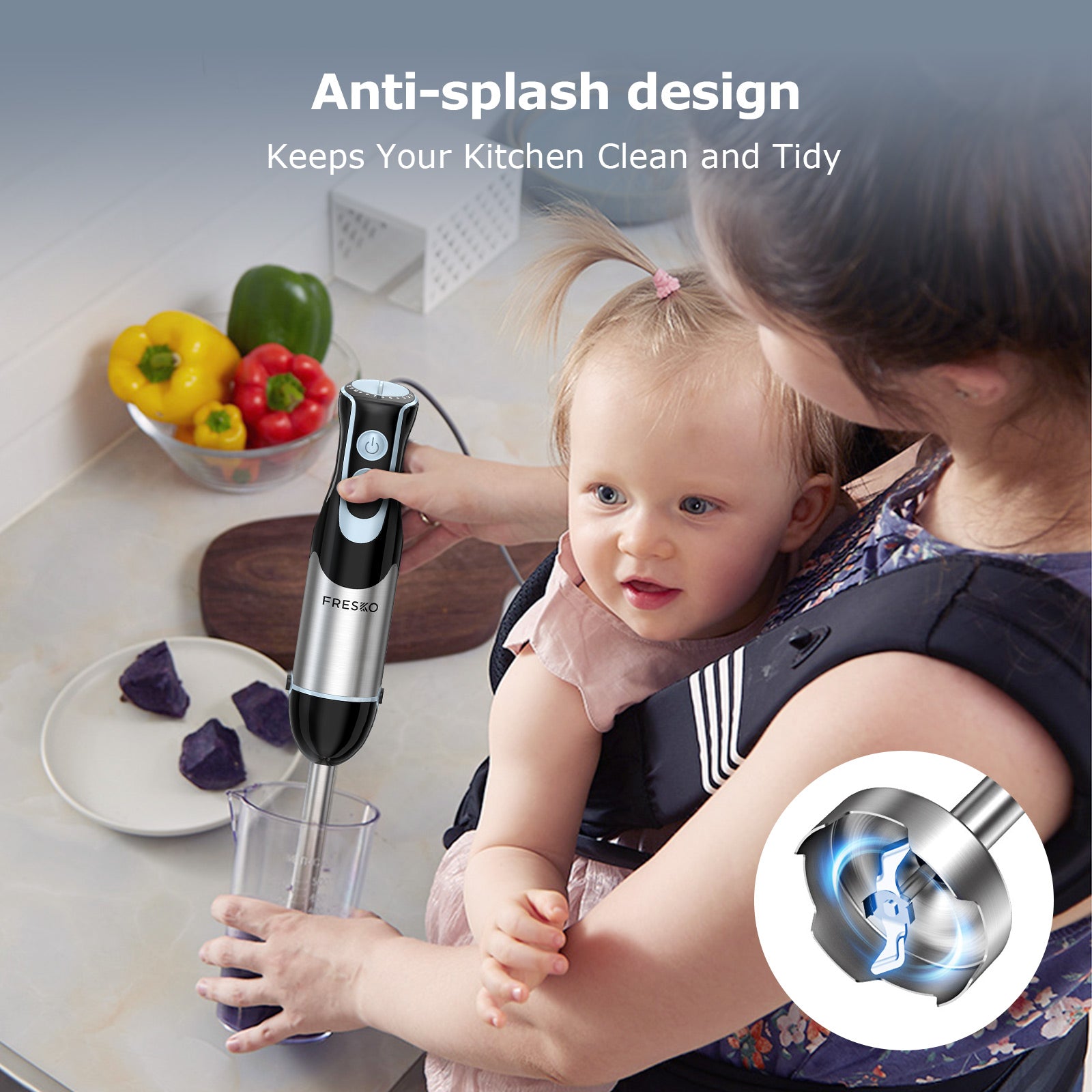 FRESKO 4-in-1 Immersion Hand Blender