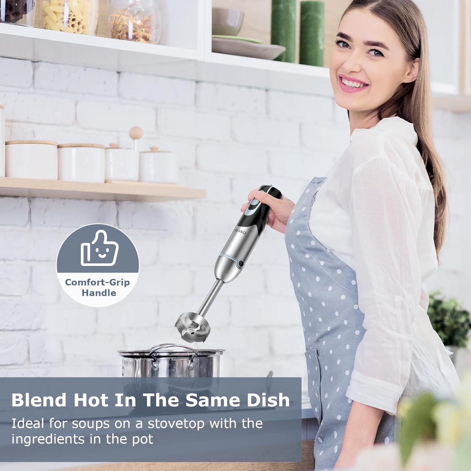 FRESKO Immersion Handheld Blender