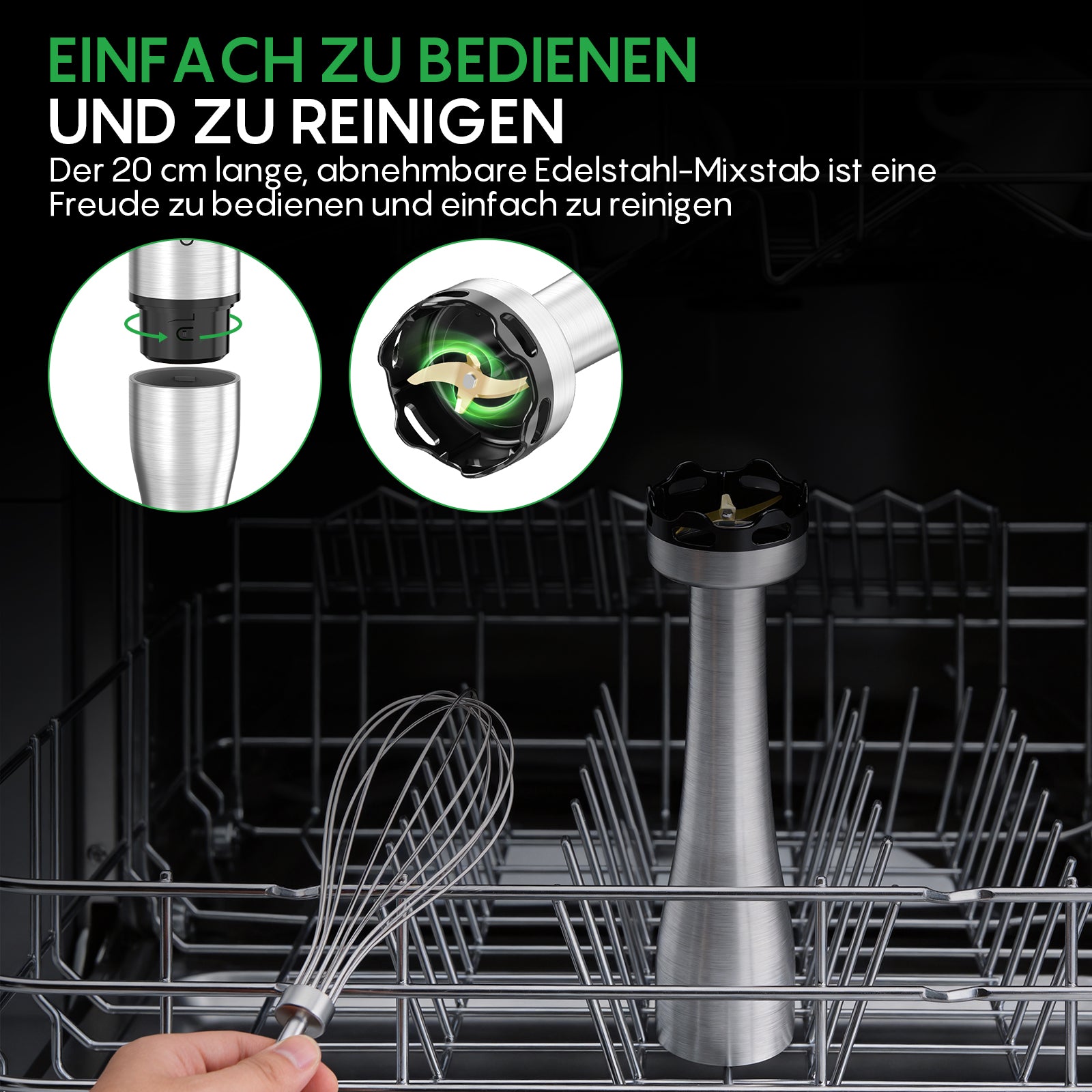 FRESKO 4-in-1 Immersion Hand Blender H9-DE