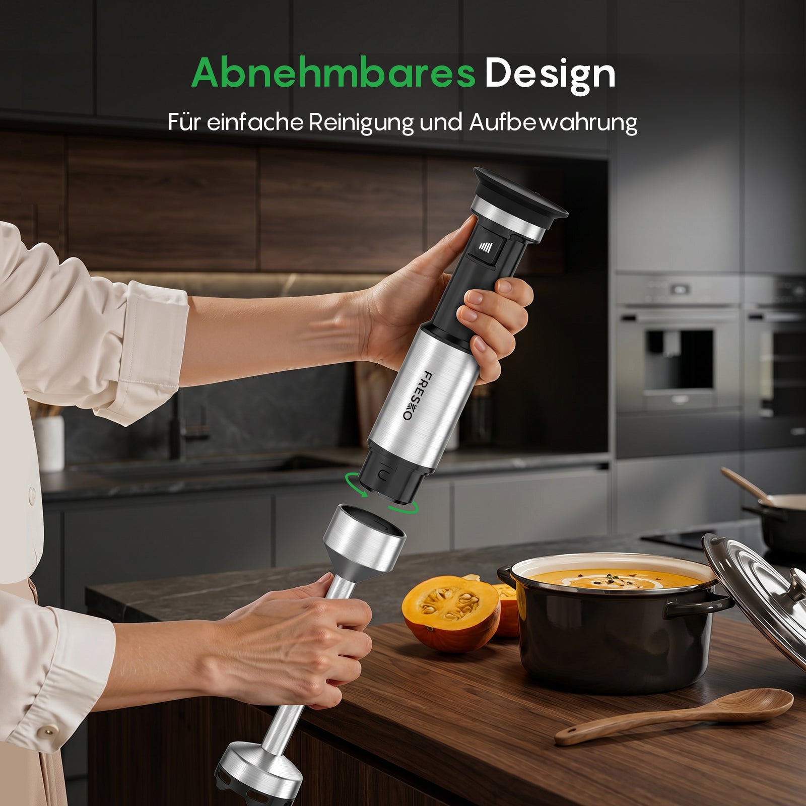 FRESKO Immersion Handheld Blender with Beaker H7-P -DE