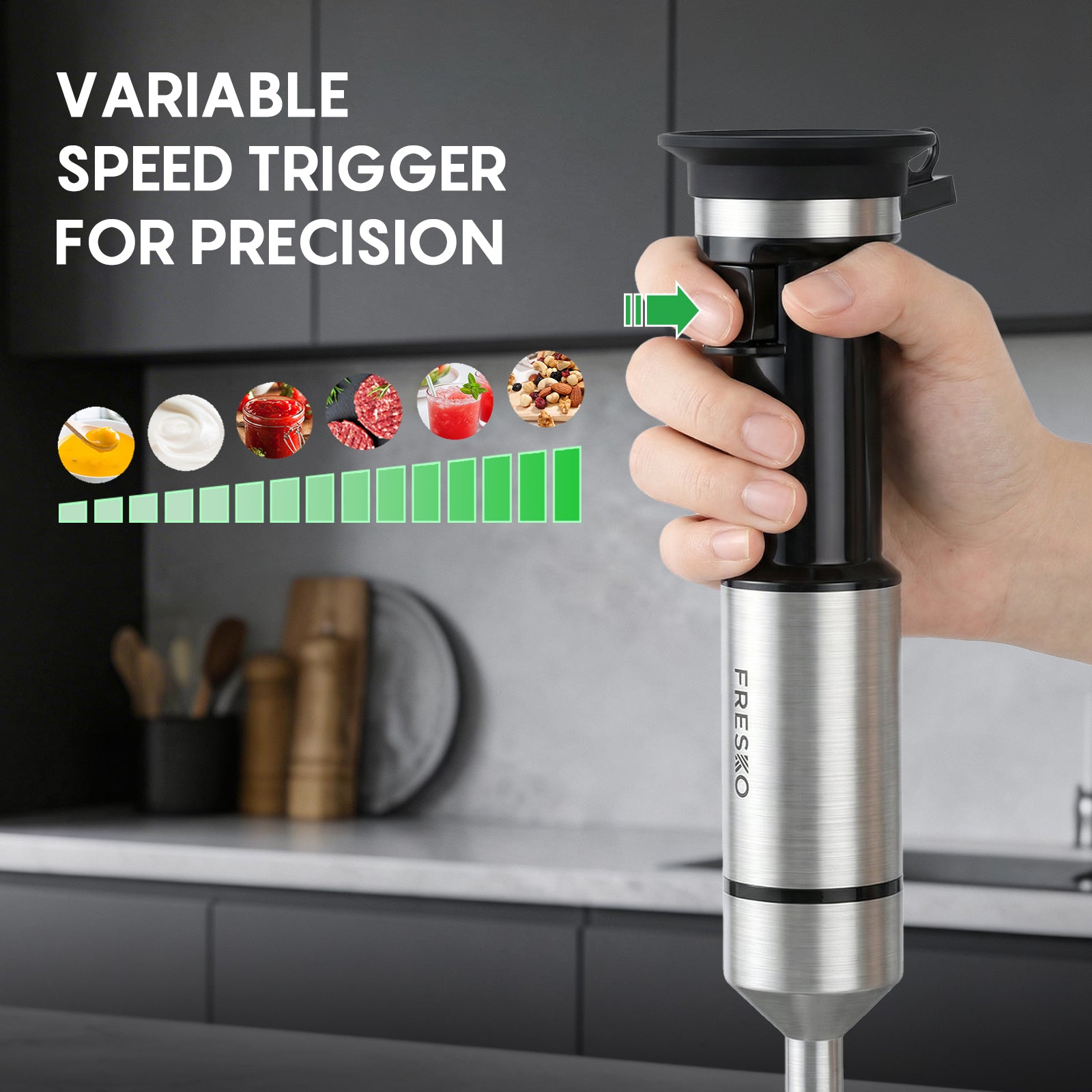 FRESKO Immersion Handheld Blender with Beaker H7-P