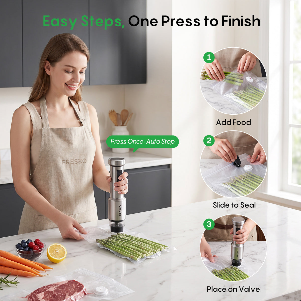 FRESKO HV9 Handheld Vacuum Sealer Set