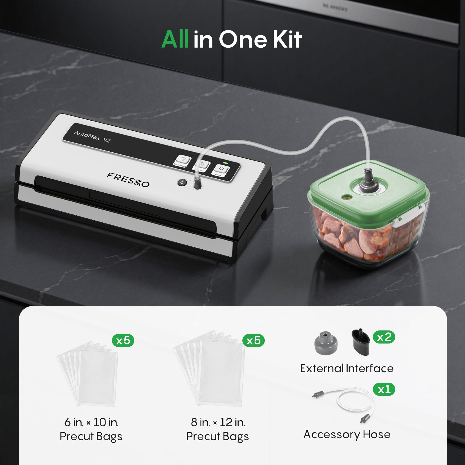 FRESKO AutoMax V2 Compact Vacuum Sealer