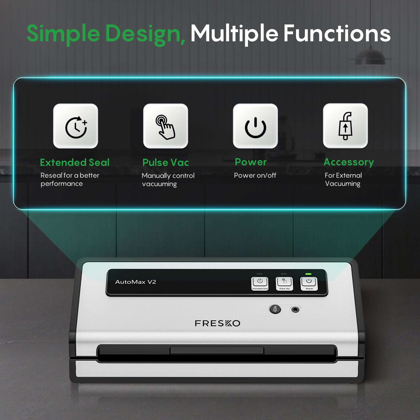 FRESKO AutoMax V2 Compact Vacuum Sealer