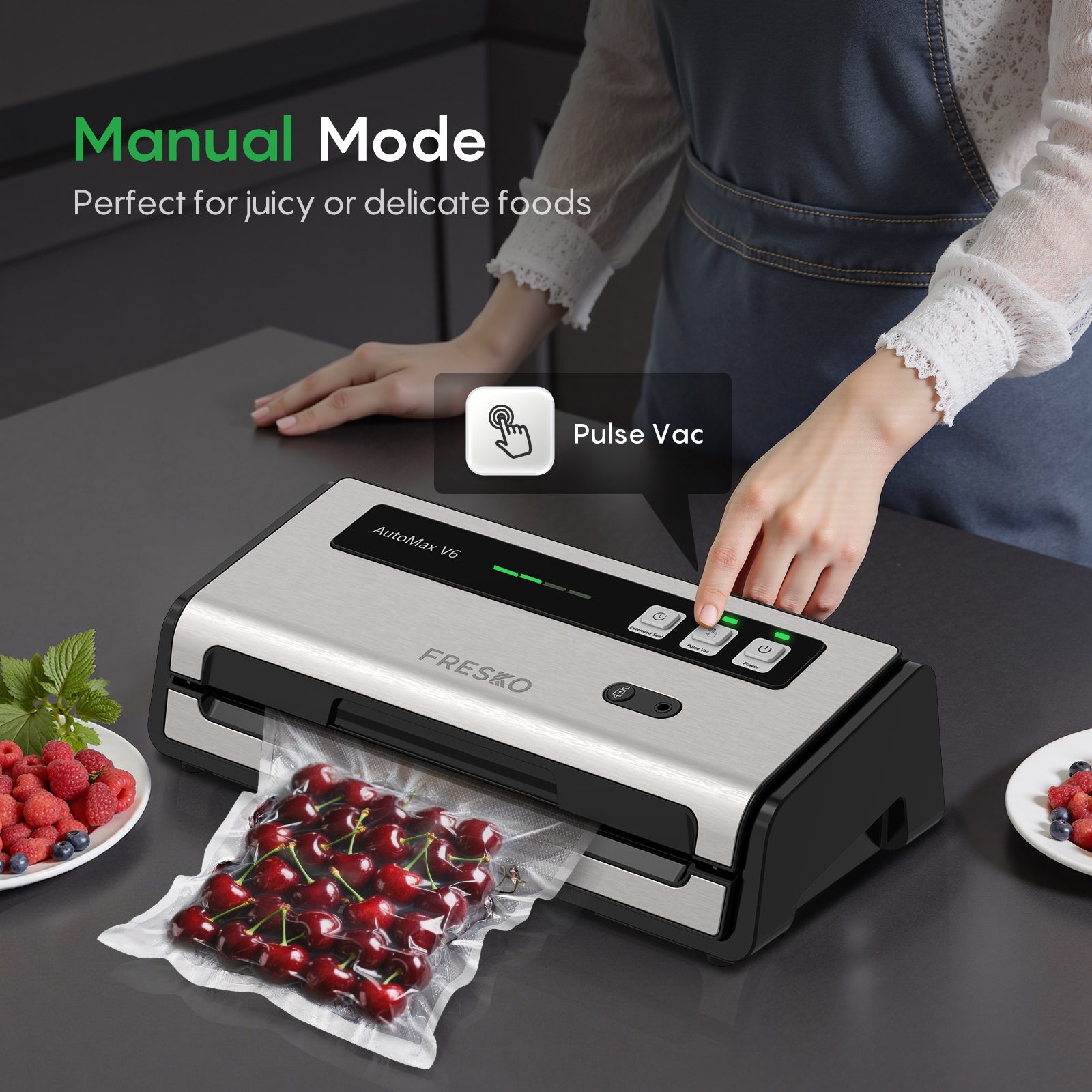 Machine à emballer sous vide professionnelle FRESKO AutoMax V6