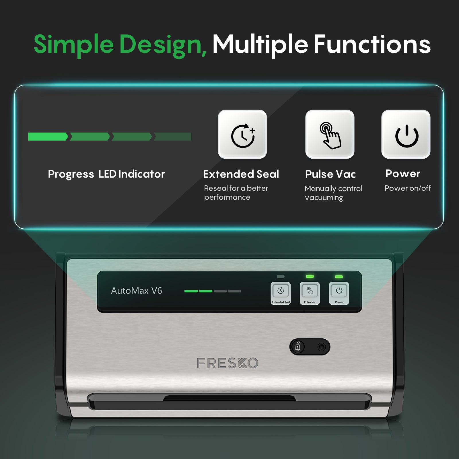 FRESKO AutoMax V6 Professional Vacuum Sealer