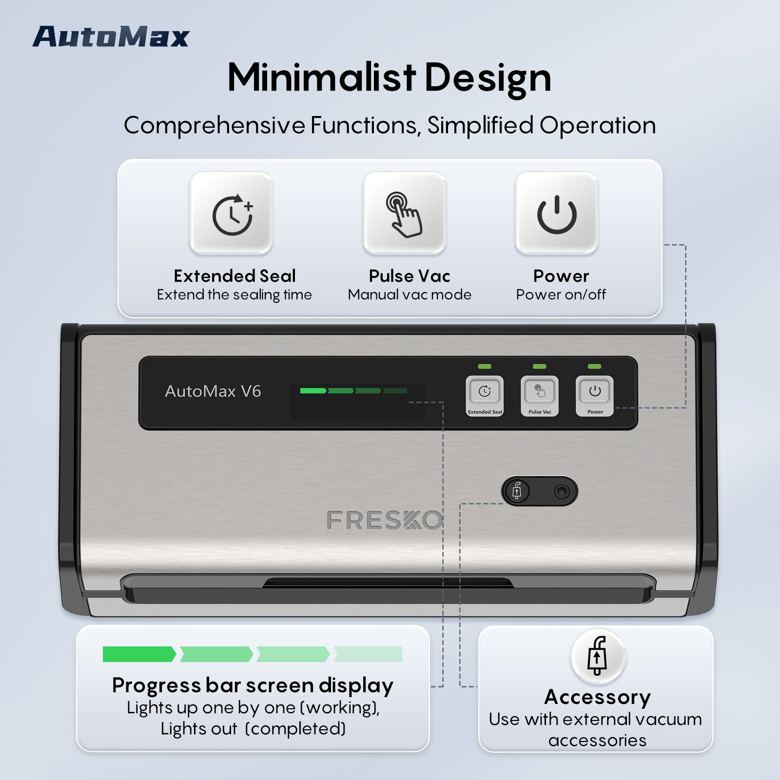 FRESKO AutoMax V6 Professioneller Vakuumierer