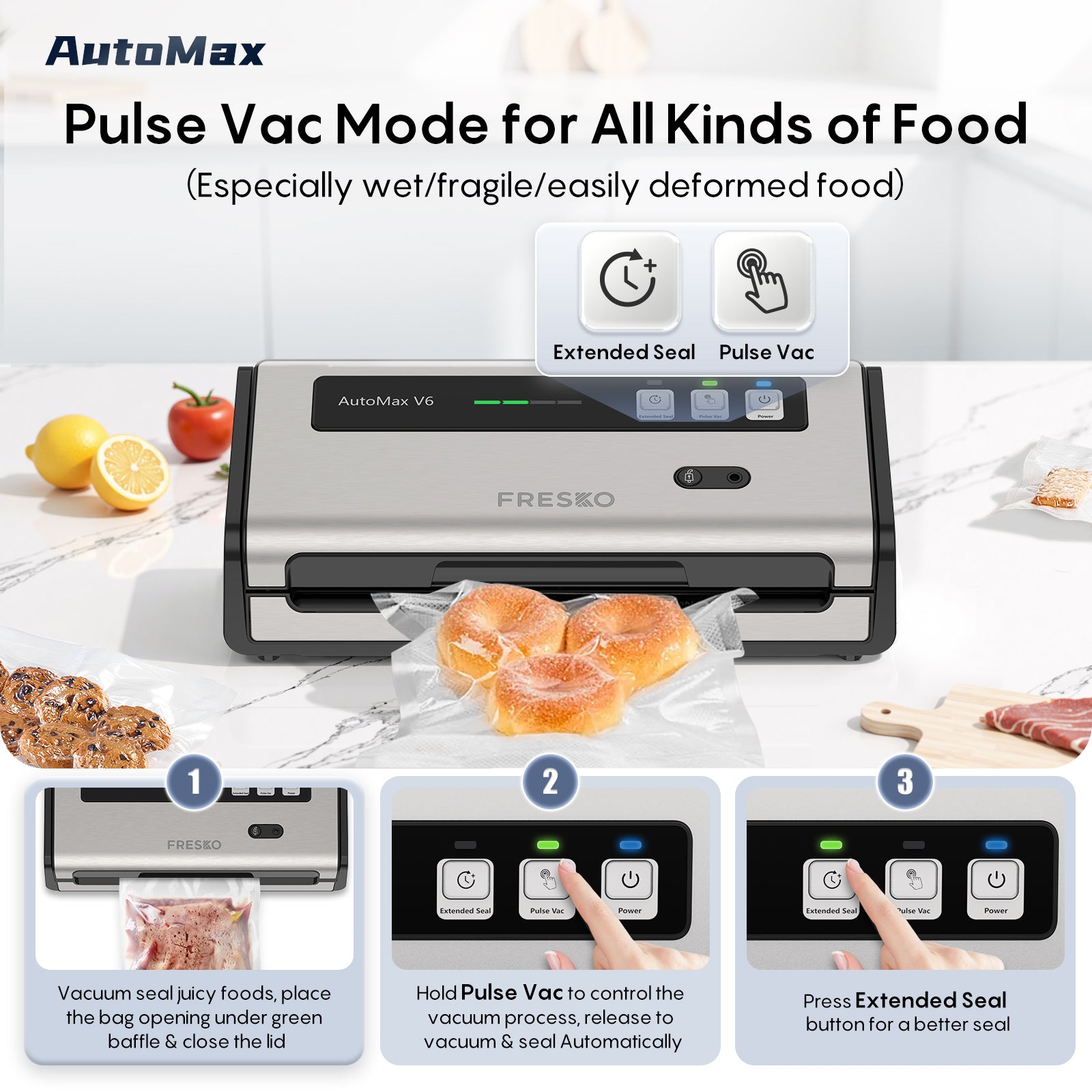 FRESKO AutoMax V6 Professioneller Vakuumierer