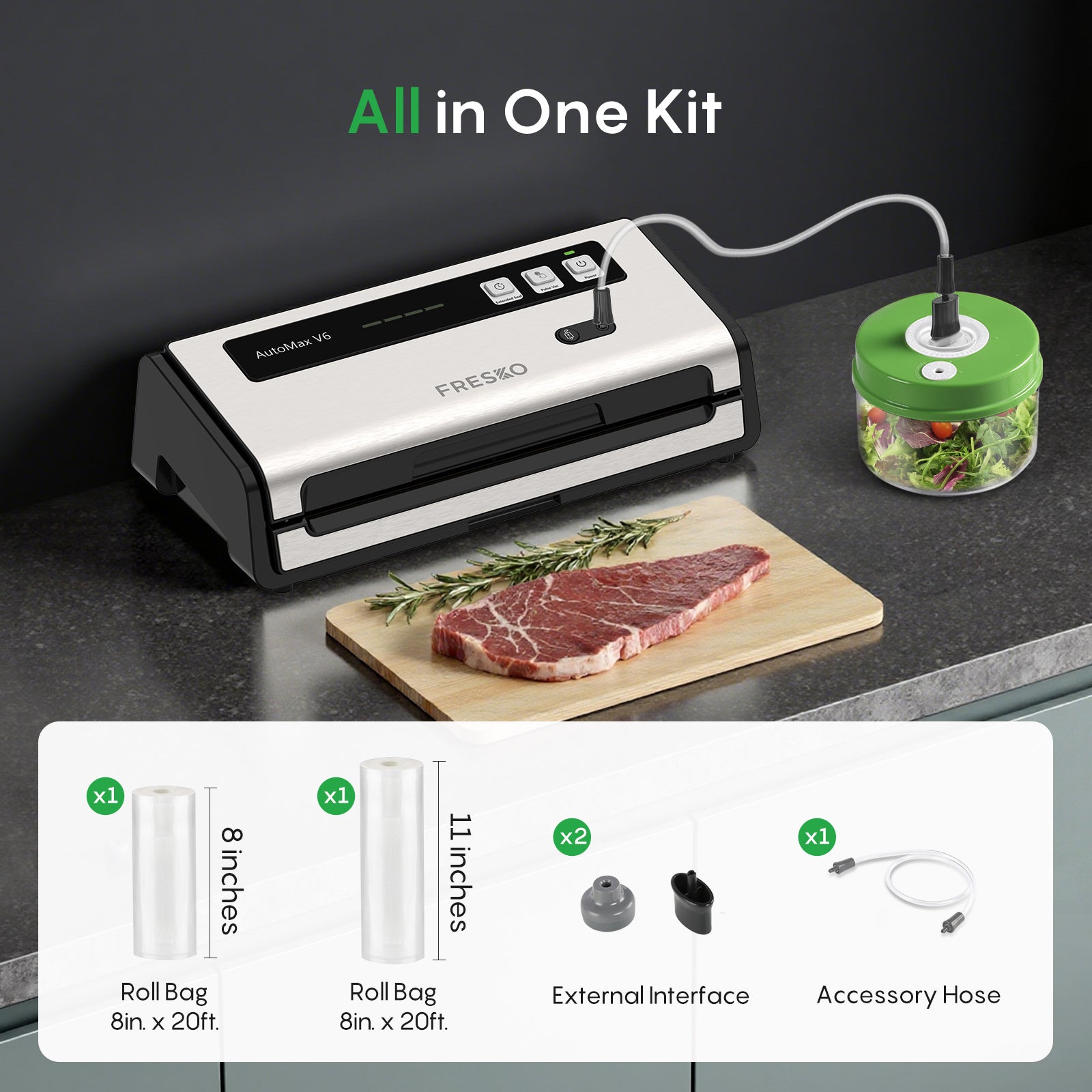 FRESKO AutoMax V6 Professional Vacuum Sealer