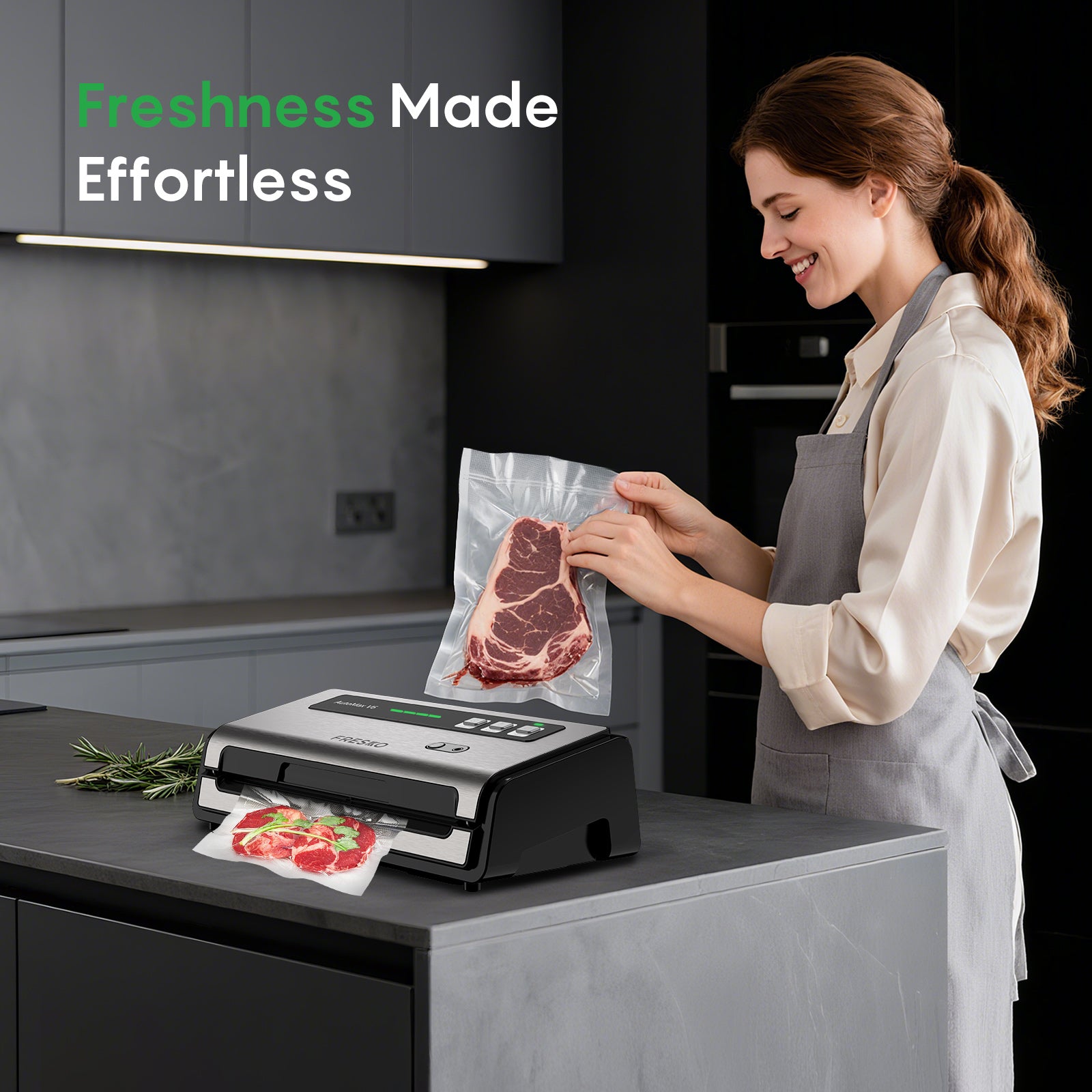 Machine à emballer sous vide professionnelle FRESKO AutoMax V6