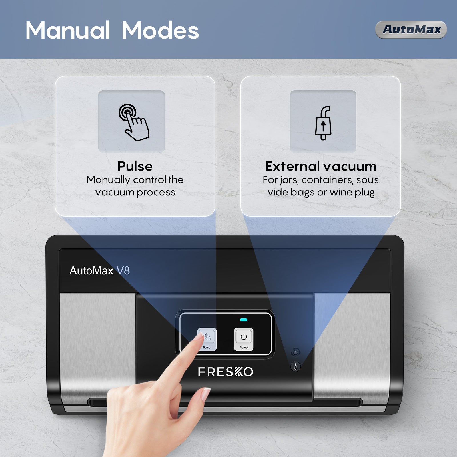 FRESKO AutoMax V8 Upgrade Heavy Duty Vacuum Sealer