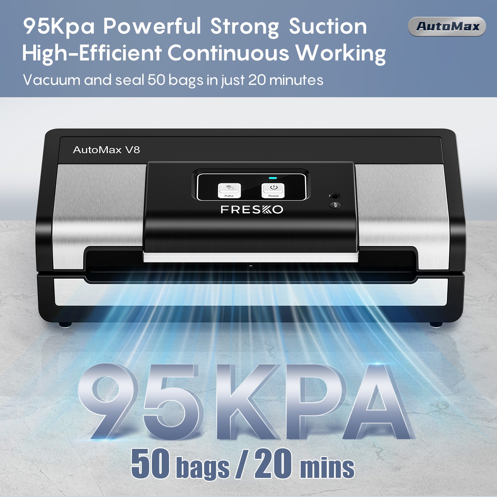 FRESKO AutoMax V8 Upgrade Heavy Duty Vacuum Sealer