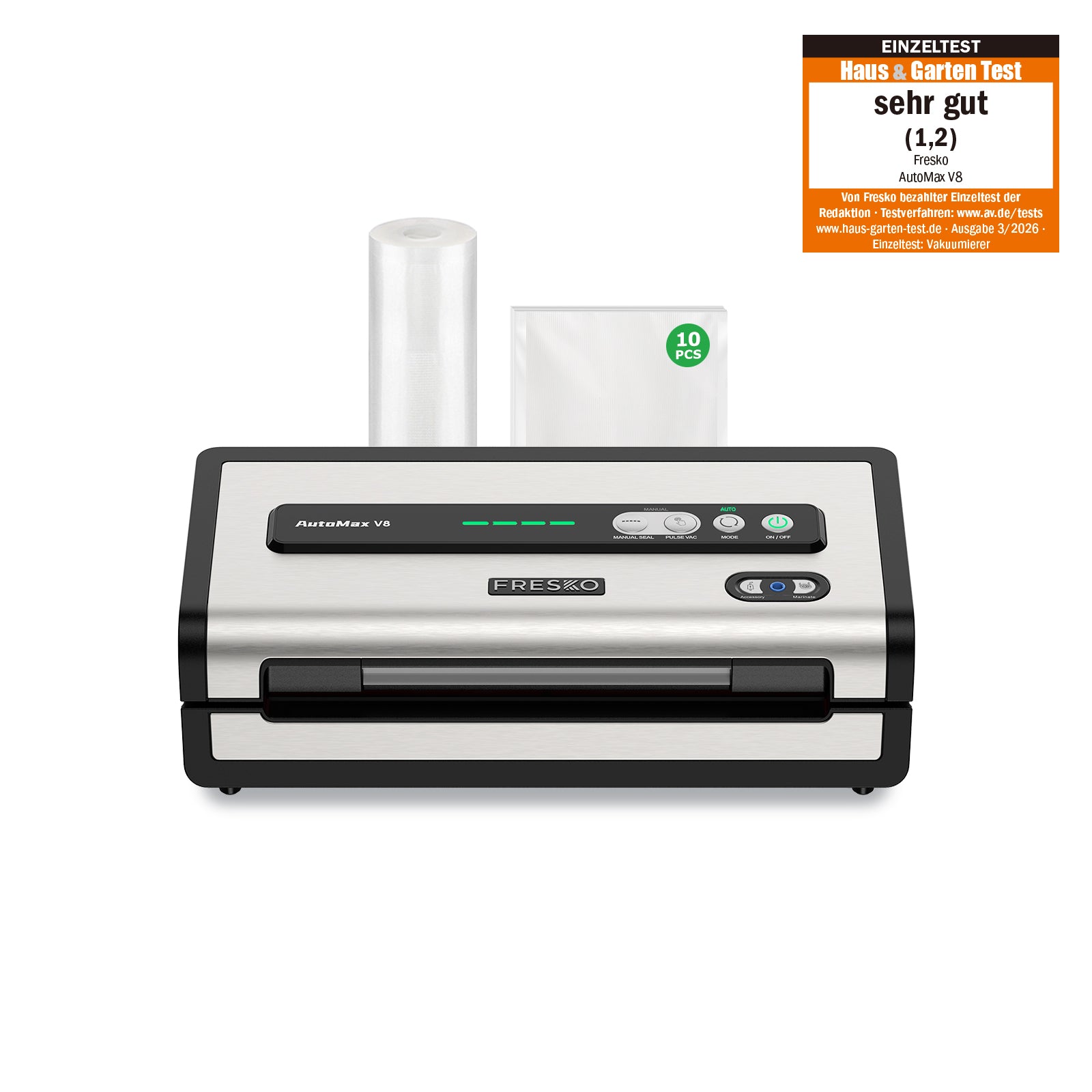 FRESKO New V8 AutoMax Fully Automatic Vacuum Sealer - DE