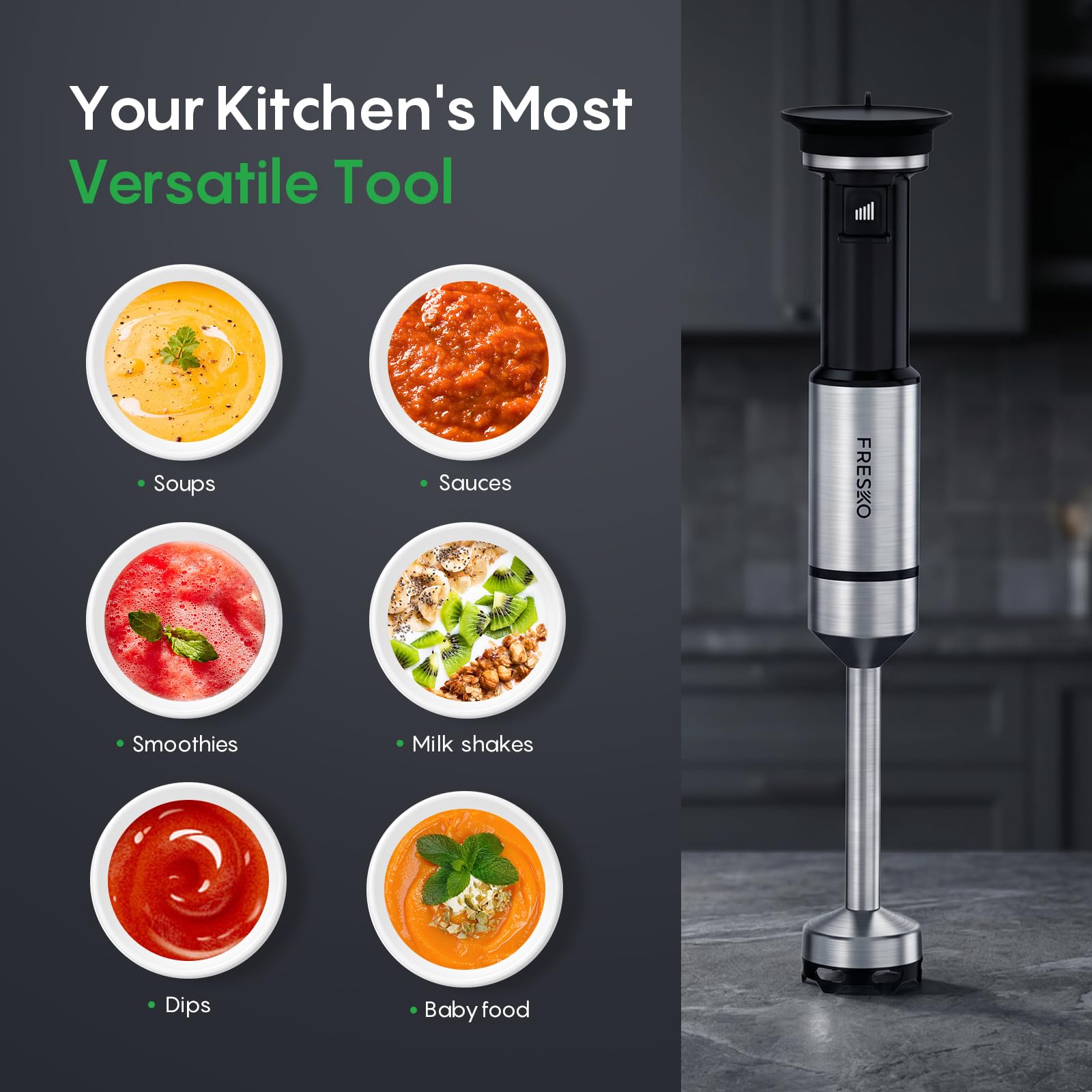 FRESKO Immersion Handheld Blender H7