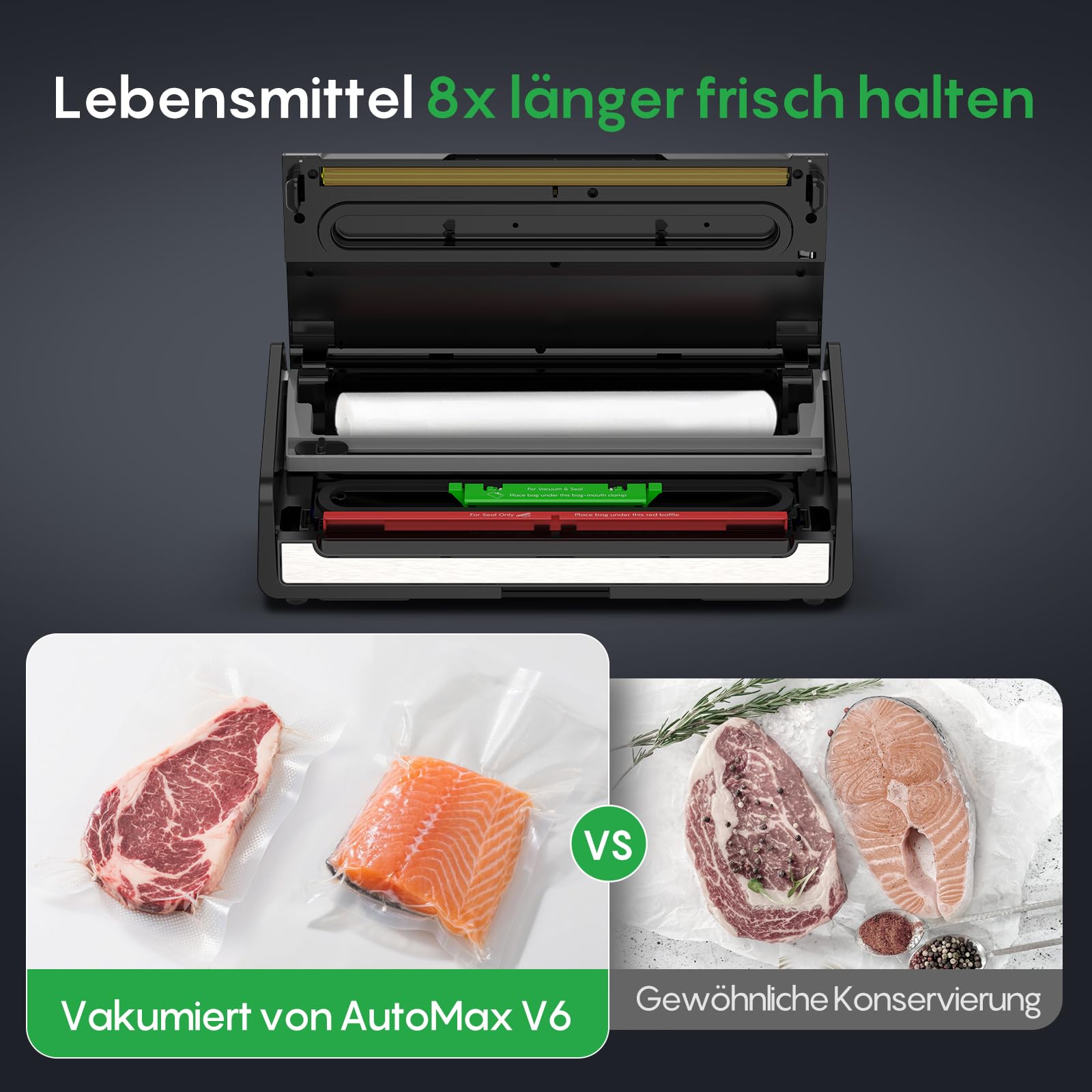 FRESKO AutoMax V6 Professional Vacuum Sealer for Food Storage - DE