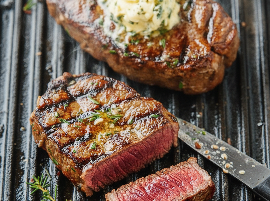 Steakhouse Perfection at Home! 🥩 Sous Vide Steak with Herb Butter (Secret to a Perfect Cook)