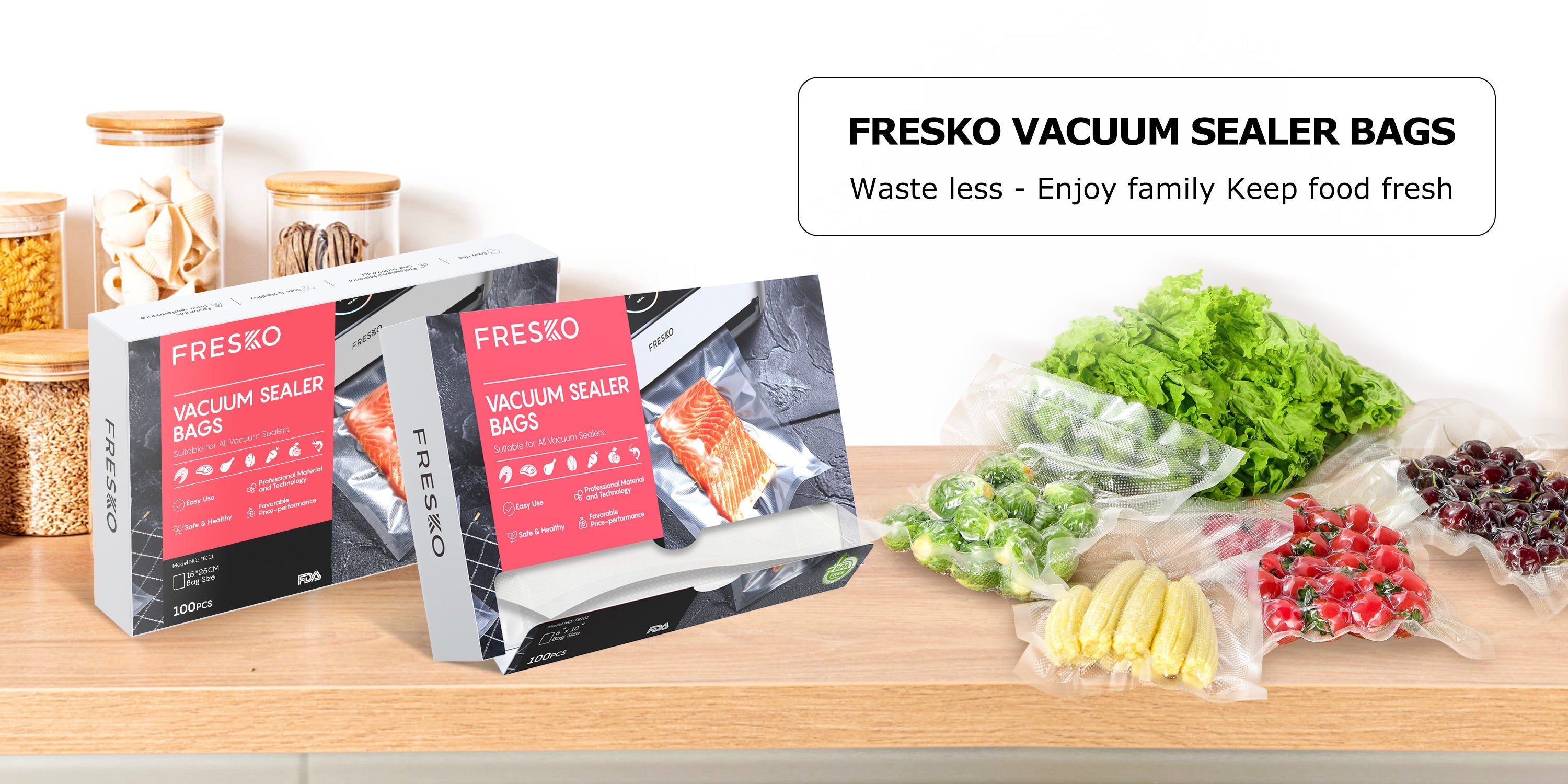 Vacuum Sealer Bags & Rolls | BPA-Free, Sous Vide Safe | Fresko – Fresko ...