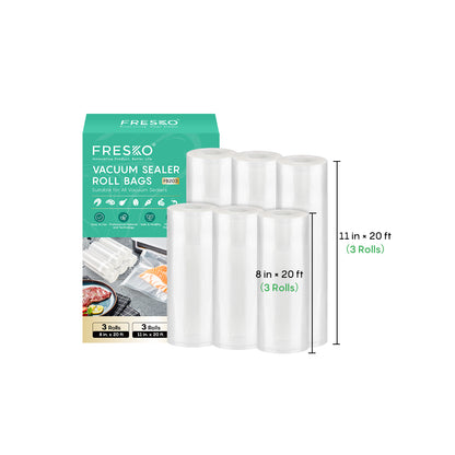 FRESKO 6 Rollen Beutel (20 cm x 6 m & 28 cm x 6 m)
