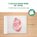 FRESKO Vacuum Sealer Bags Rolls 2 Packs 8