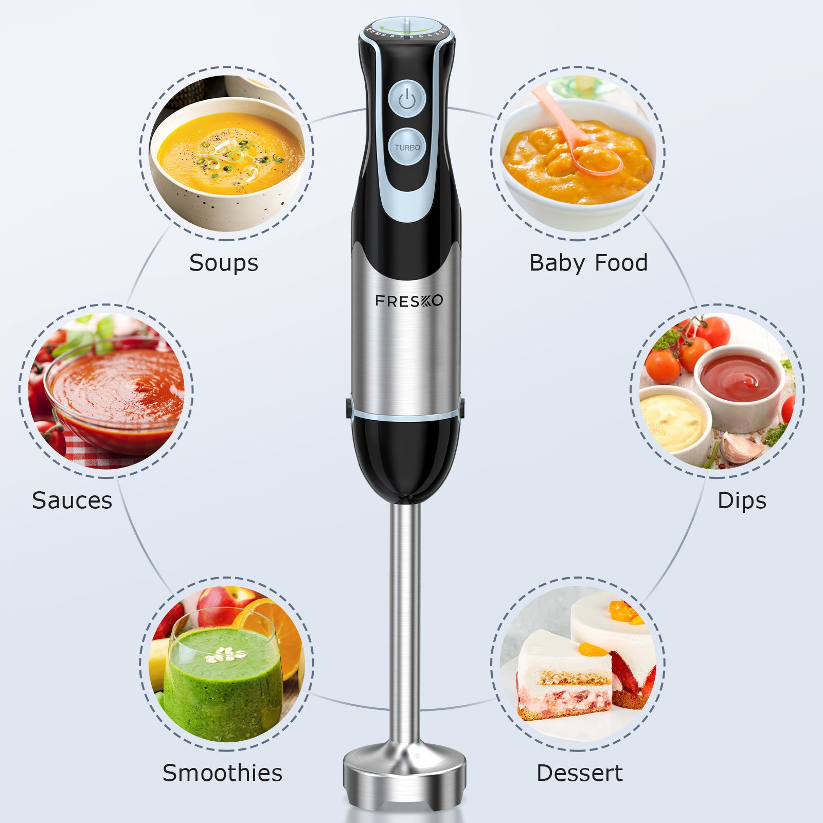 FRESKO Immersion Handheld Blender