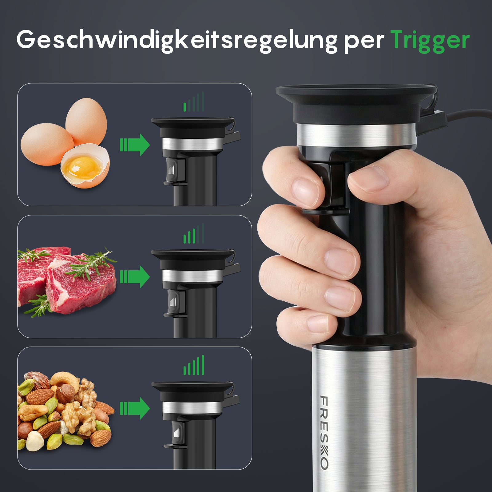 FRESKO Immersion Handheld Blender H7-DE