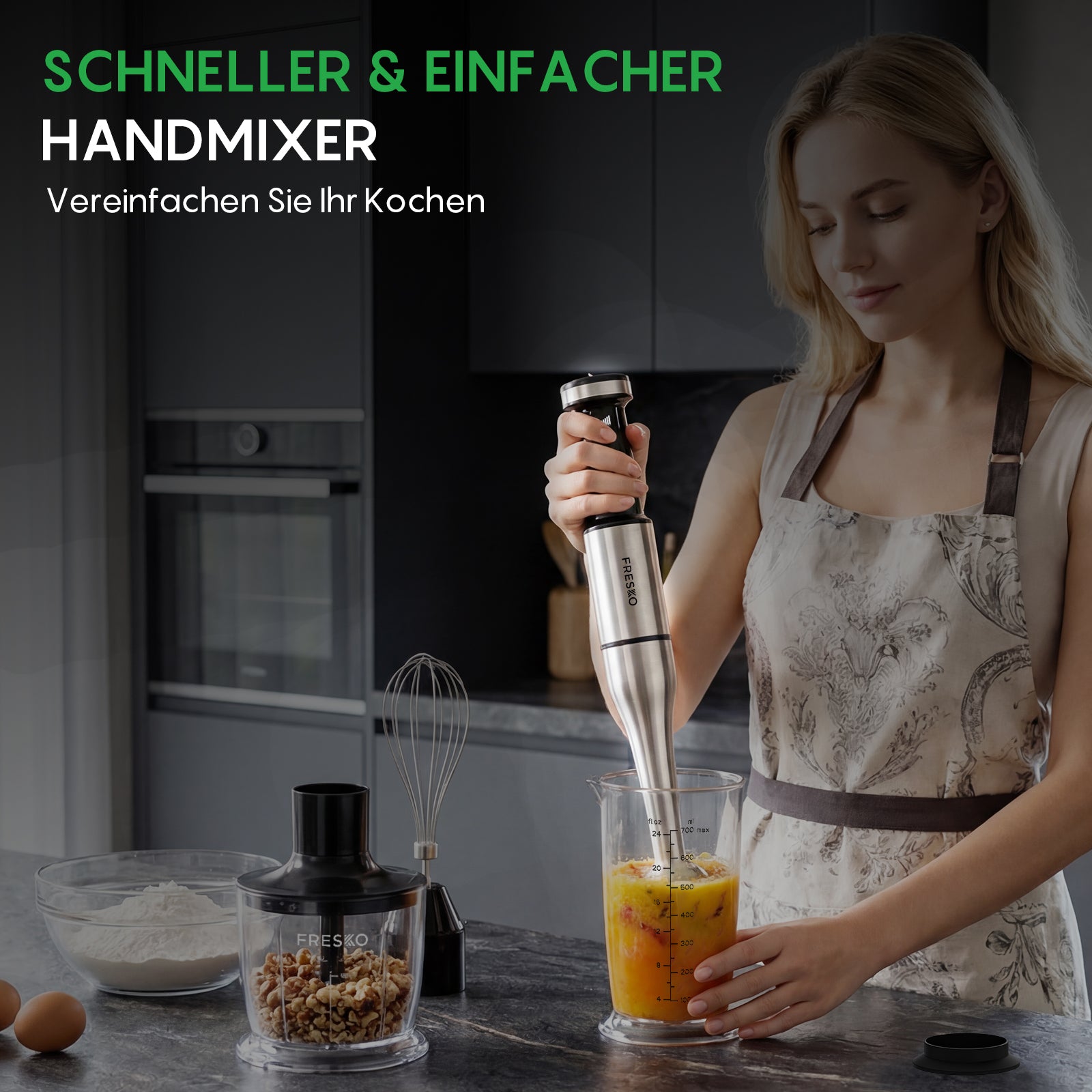 FRESKO 4-in-1 Immersion Hand Blender H9-DE
