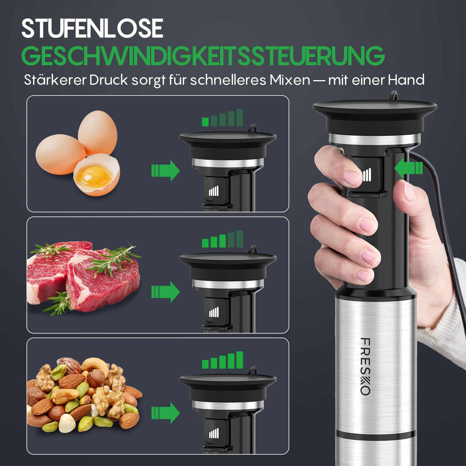 FRESKO 4-in-1 Immersion Hand Blender H9-DE