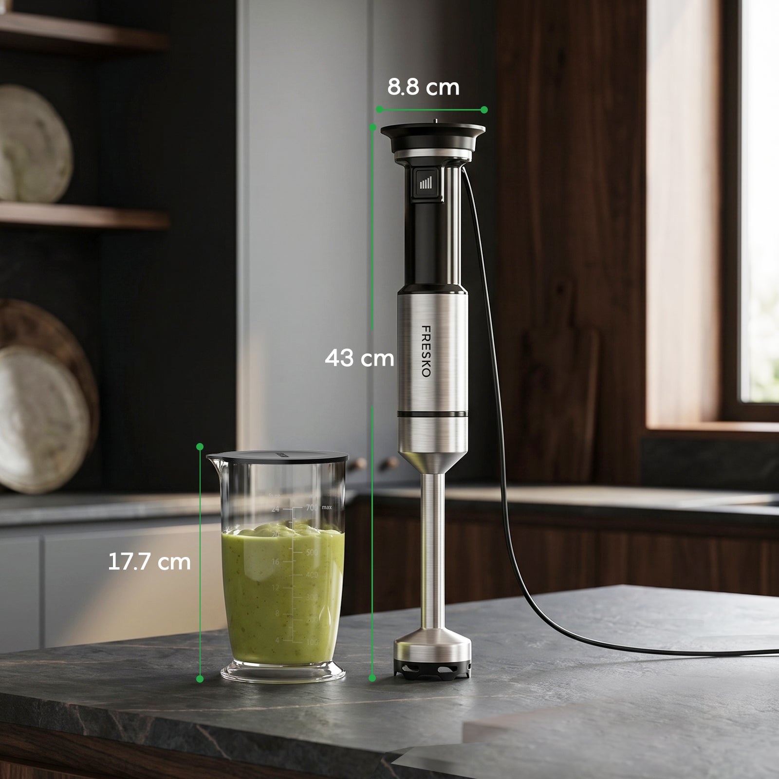 FRESKO Immersion Handheld Blender with Beaker H7-P -DE