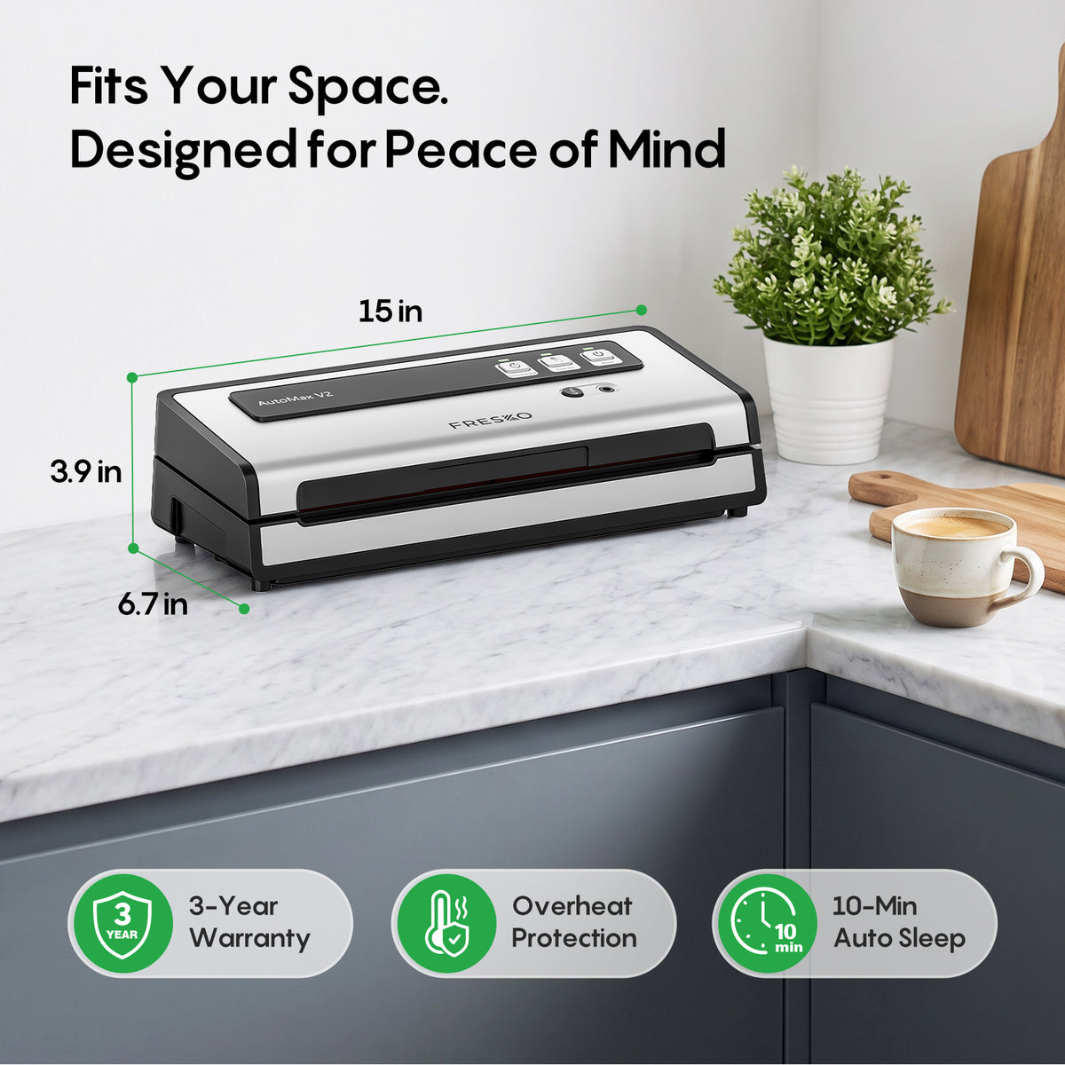 FRESKO V2 Easy Auto Vacuum Sealer