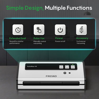 FRESKO AutoMax V4 with Mason Jar Lid Vacuum Sealer