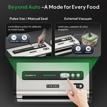 FRESKO New V8 AutoMax Fully Automatic Vacuum Sealer - DE