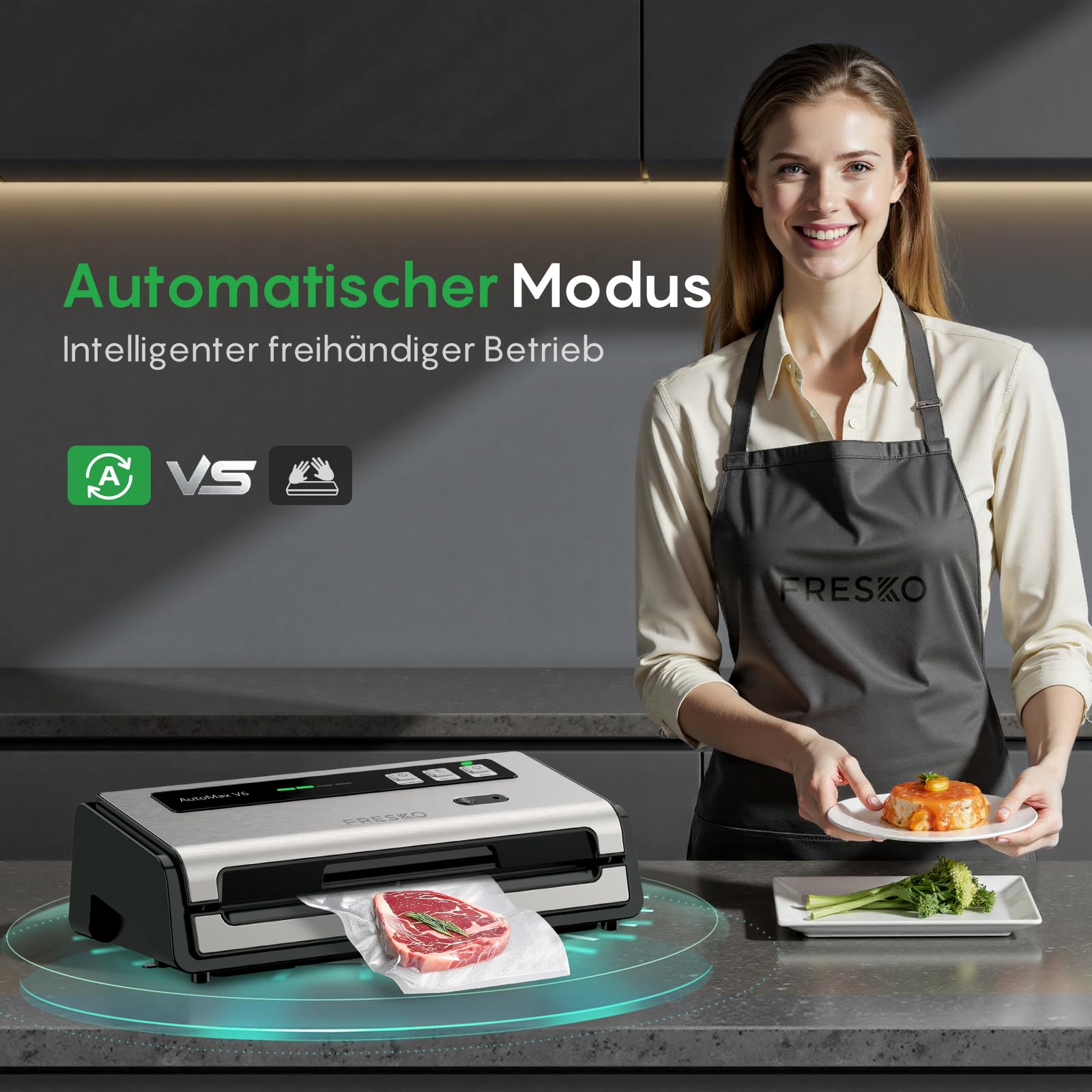 FRESKO AutoMax V6 Professional Vacuum Sealer for Food Storage - DE