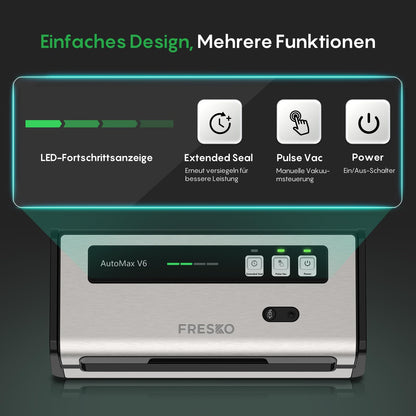 FRESKO AutoMax V6 Professional Vacuum Sealer for Food Storage - DE