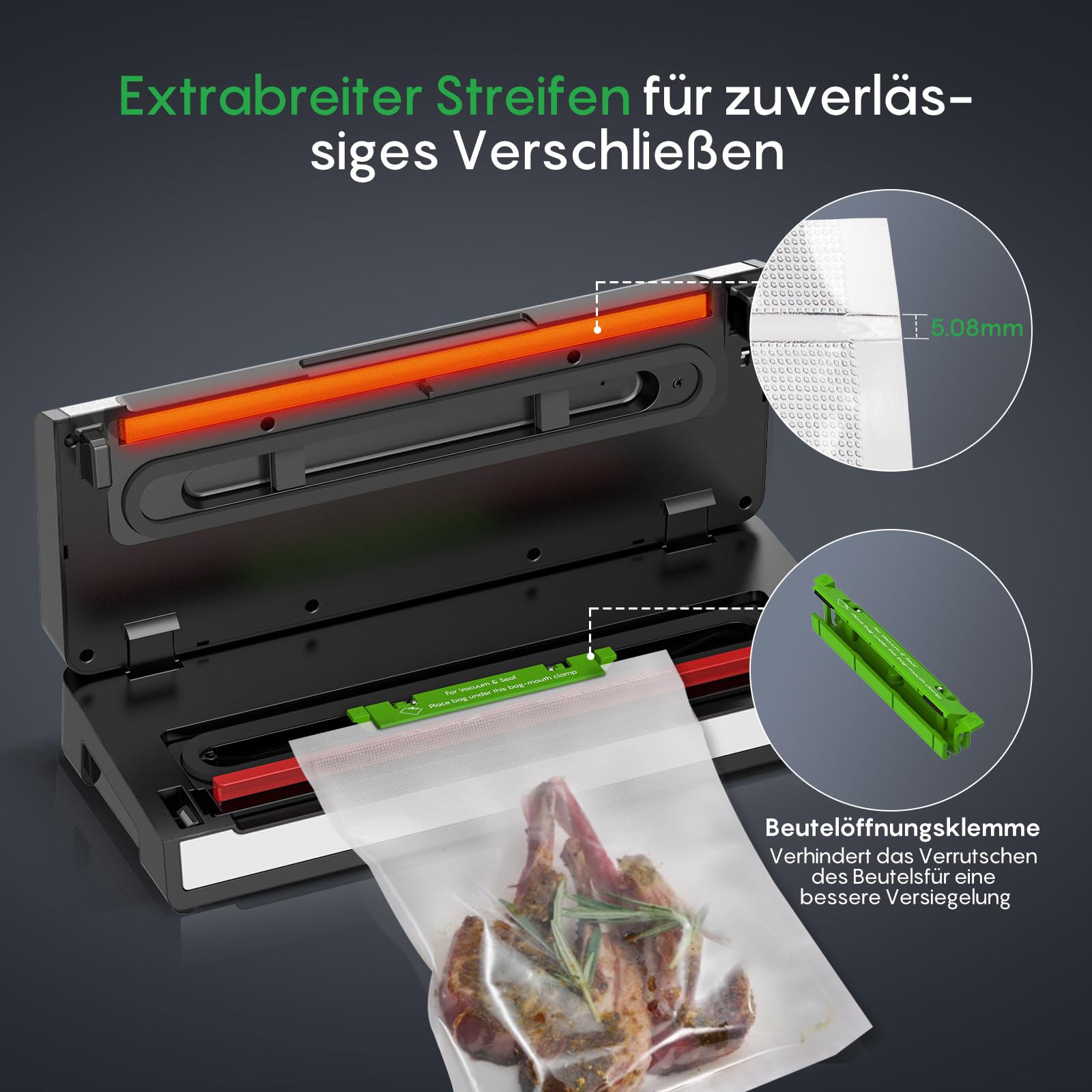 FRESKO AutoMax V2 Compact Vacuum Sealer for Food Storage - DE